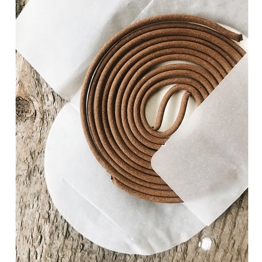 Handmade incense coil