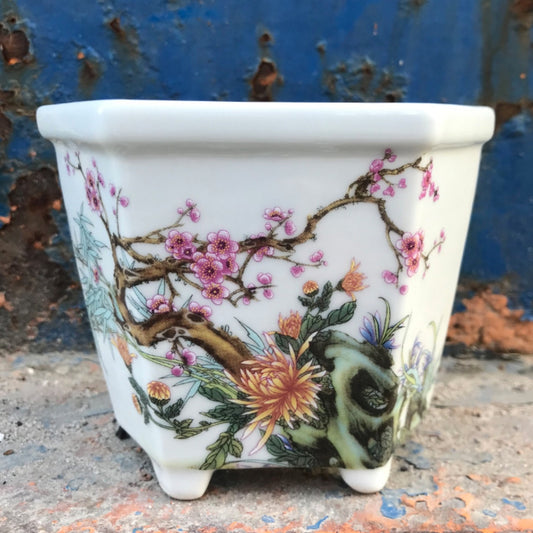 Hand painted planter MAY